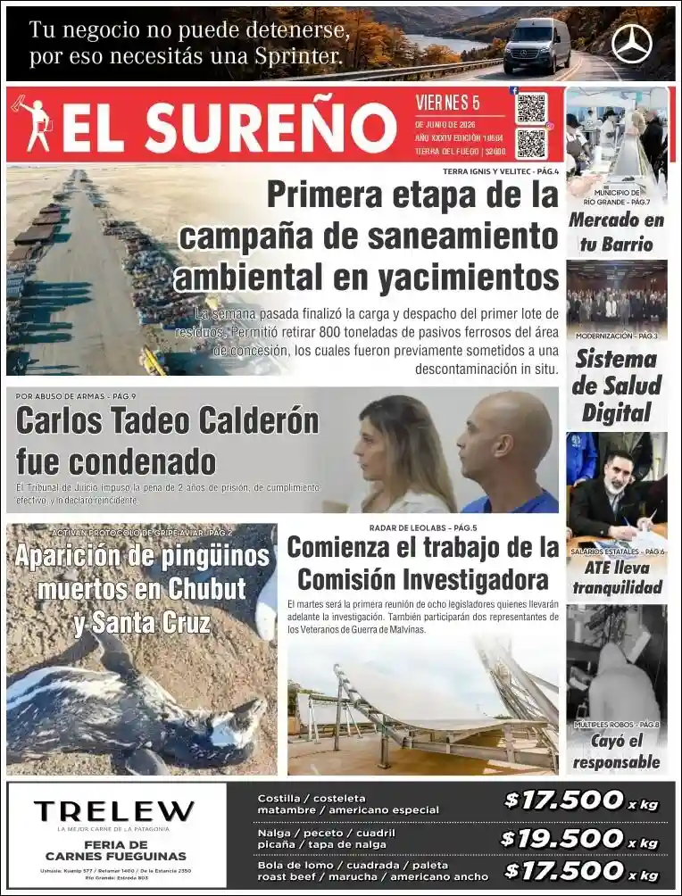 Evolucion Streaming | FM LÍDER  - Tapa del diario El Sureño
