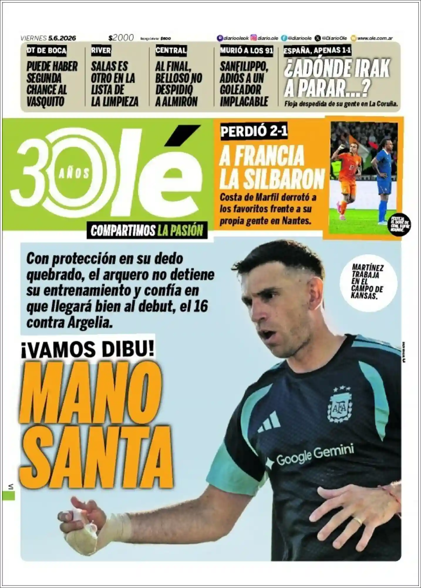 Evolucion Streaming | FM LÍDER  - Tapa del diario Ole